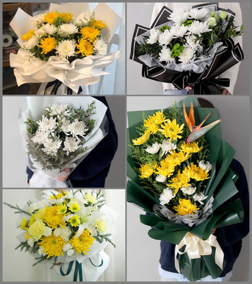 广东梅州市五华县河东镇洋坑村白事花束代送